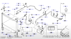 Druksensor airconditioning Nissan 92136-6J000 N16/ P11/ P12/ V10/ WP11 Gebruikt.