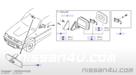 Buitenspiegel links Nissan Terrano2 R20 96302-0F020