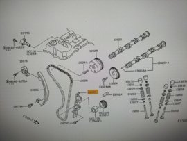 Distributiekettinggeleider CG12DE/ CGA3DE/ CR12DE/ CR14DE Nissan 13085-BX000 CK12/ E11/ K12 Origineel.