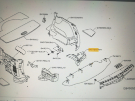 Opbergvak gereedschap Nissan Qashqai JJ10 84977-EY10A