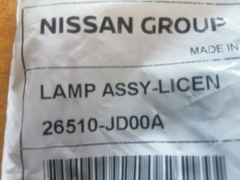 Kentekenverlichting Nissan 26510-JD00A J10/ T31 Origineel.