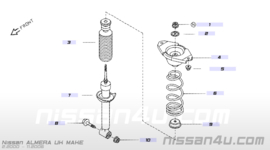 Spring-rear suspension Nissan Almera N16 55020-BM420
