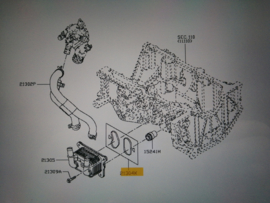 Pakkingset motoroliekoeler HRA2DDT Nissan 21304-00Q0C C13/ F15/ J11 Origineel