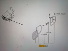 Richtingaanwijzerlamp links Nissan Terrano2 R20 26135-0X000 Origineel.