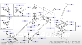 Bevestigingsbus schakelstang Nissan 34139-4F100 N16/ P11/ V10/ WP11