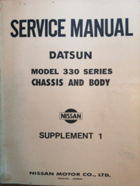 Service manual '' Model 330 series Chassis and Body Supplement 1 '' SM8E-033SG0 (010270) Datsun Cedric 330