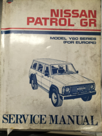 Service manual ''Model Y60 series (For Europe)'' Nissan Patrol Y60 SM9E-0Y60E0 Used part.