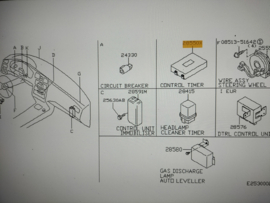 Control unit timer Nissan Primera P11/ WP11 28551-9F914 (5WK4 8542) Origineel.