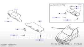 Holder-sunvisor Nissan Primera P11/ WP11 96409-9F510