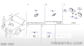 Koelwatertemperatuursensor Nissan 25080-89903