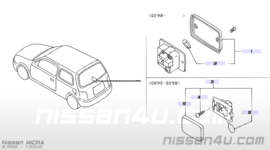 Kofferbaklamp Nissan 26490-98J00 K11/P10/P11