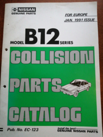 Collision parts catalog model B12 series Nissan Sunny B12 EC-123