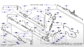 Stuurhuis Nissan Almera GTI N15 SR20DE 49001-1N700