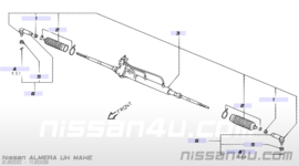 Stuurhuis K9K Nissan Almera N16 49001-BN701