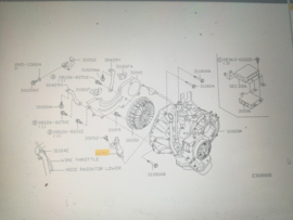 Koolborstelhouder automaatbak Nissan Micra K11 30051-41B00 Gebruikt.