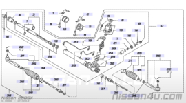 Binnenwerk stuurhuis Nissan 200SX S13 49271-81L06