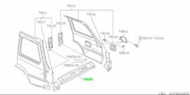 Panel assembly, rear Nissan Sunny B11 Van 79100-25A10 Original.