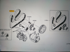 Belt-fan & alternator 7PK1179 HR10DDT/ HR13DDT Nissan 11720-01Q0A F16/ J11/ J12/ K14 / T32/ XFK (117205123R) Original