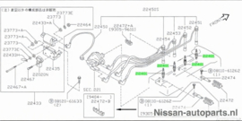 Spark plug BKR5E GA14DE/ GA14DS/ GA16DE/ GA16DS Nissan 22401-20J05 B13/ C23/ N14/ N15/ P10/ P11/ W10/ WP11/ Y10  Original.