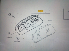 Comb-meter Nissan Primera P11 24810-2F812 Used part.