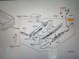 Bumperhoekstuk rechts Nissan Navara NP300 D23 85030-4KJ0B