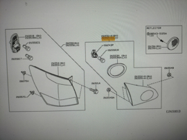 Combination lamp assy-rear left-hand Nissan Qashqai J10/ JJ10 26555-BR01A New.
