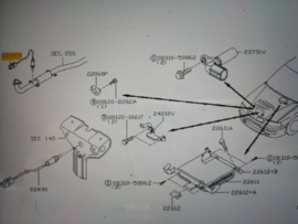 Lambdasonde SR20DE Nissan Primera P11/ WP11 226A0-7J503 Gebruikt.