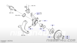 Remschijf vooras 260mm Nissan Micra K12 / Nissan Note E11 40206-AX602