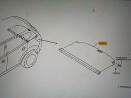 Trekzeil Nissan Qashqai JJ10 84982-BR00A Origineel.