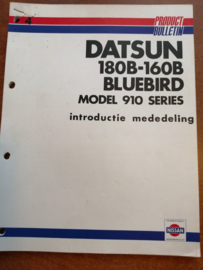 Product bulletin Volume 4 '' Datsun 180B-160B Bluebird model 910 series''