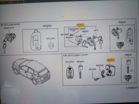 Elektronisch stuurslot Nissan Qashqai J11 48700-00Q0K (48700-2725R) Origineel.