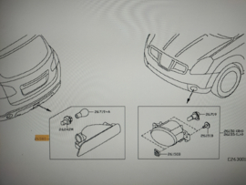 Mistachterlicht Nissan 26580-JD00B J10/ JJ10/ K14 lichte schade.