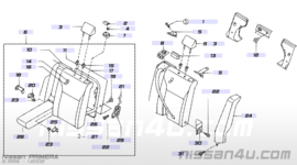 Achterbankrugleuning links Nissan Primera P11 88650-2F111