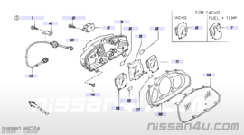 Verlichtingszoemer Nissan 26350-0E000. Handgeschalelde-uitvoering