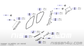 Instapstrip linksachter Nissan Almera N16 769B3-BM700