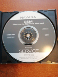 Electronic Service manual '' Model D40 series 1st edition'' Nissan Navara D40 SM5E00-1D40E0E Gebruikt.
