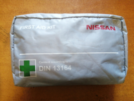 Nissan ''first aid kit'' according DIN 13164 Used part.