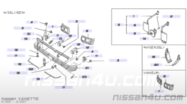 Voorbumper Nissan Vanette C120 62020-G4000 Origineel.