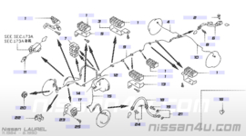 Remslang achteras Nissan Laurel C32 46210-46L10