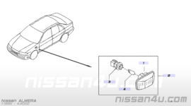 Socket side flasher lamp Nissan 26250-70F00 A32/ N15/ R50/ S14 Original.