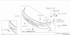 Afstandsplaatje voorbumper Nissan Micra K11 62096-41B00 Origineel.