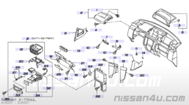 Afschermkap kilometerteller Nissan X-Trail T30 68240-EQ000