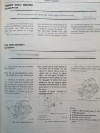 Service manual '' Model 330 series Chassis and Body Supplement 1 '' SM8E-033SG0 (010270) Datsun Cedric 330 Gebruikt.