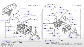 Kachelkabelset Nissan Micra K11 27540-99B00 + 27541-99B00 + 27542-98B00