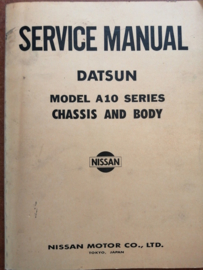 Service manual '' Model A10 series chassis & body '' Datsun Violet A10