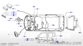 Donor-hoofdkabelboom Nissan Terrano2 R20 24010-2X005 Gebruikt.