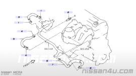 Koelwaterbuis Nissan Micra K11 / Koelwaterslang Nissan Micra K11