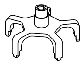 Speciaal gereedschap Nissan brandstoftankringdemontageklauw KV 109-G0'010