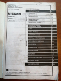 Service manual '' Model P11-144 series '' Revised edition. Volume 2 Nissan Primera P11 - 144