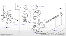 Hoofdremcilinder Nissan Almera GTI N15 46010-1N420